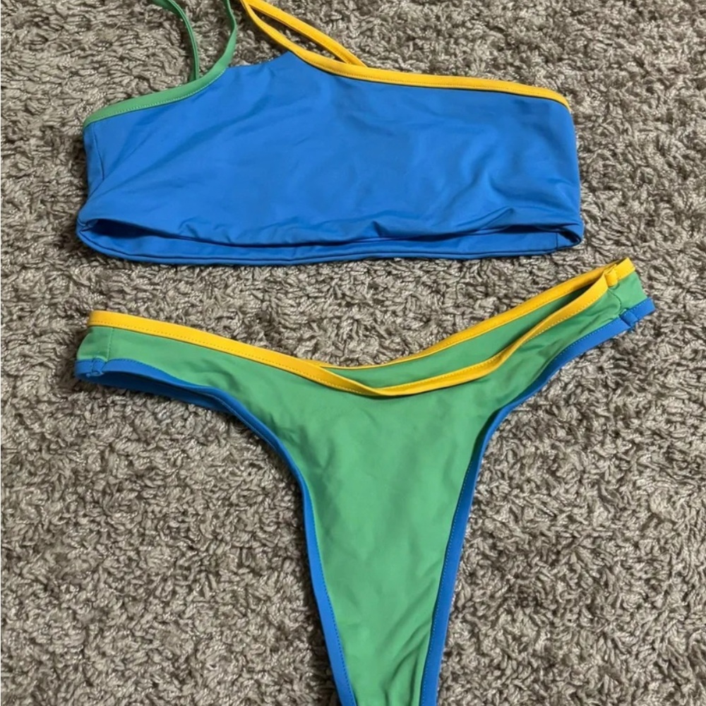 REVOLVE Blue and Green Bikini